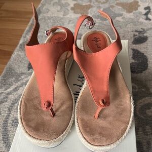 Style & Co. Orange Brown Sandals